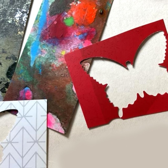 Junk Journal Pack 15+ Hand painted Pieces, Great for scrapbooking, collage - Picture 10 of 13